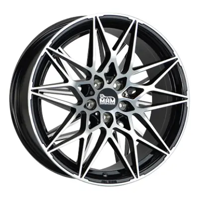 MAM B2, 8x18 ET45 5x112 72,6 - Nero Lucido